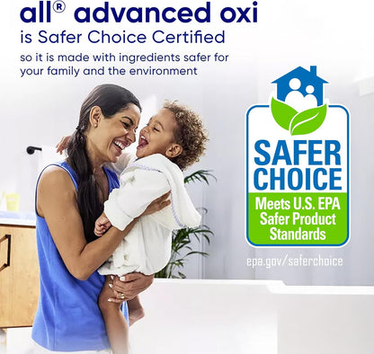 all Liquid Laundry Detergent, Free Clear for Sensitive Skin with OXI, Unscented and Hypoallergenic, 2X Concentrated, 90 Loads