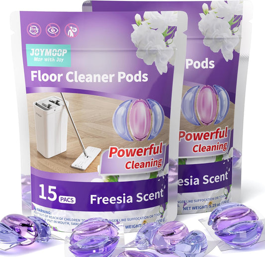 JOYMOOP Floor Cleaner for Mopping, 30 PCS Mopping Solution, Hardwood Floor Cleaner, Works Perfectly
