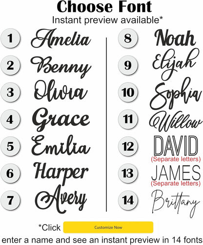 Wooden Name Signs for Nursery Custom Baby Name Sign for Wall Name Signs Personalized Custom Name Sign for Nursery Name Wall Decor Personalized Name Signs for Kids Room (Single Name Sign)