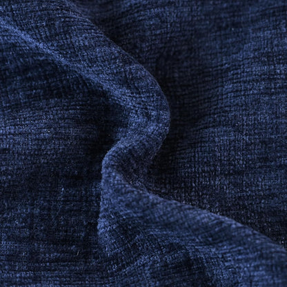 CaliTime Throw Pillow Covers Decorative 18 X 18 Inches Pack of 4 Cozy Chenille Cushion Cases for Couch Sofa Bed Living Room Home Navy Blue