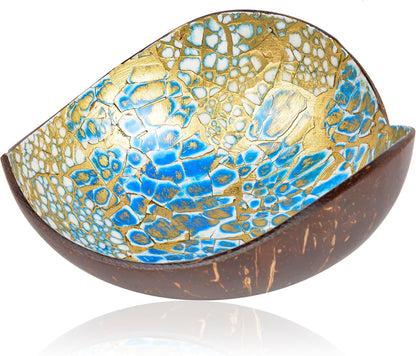 Coconut Bowls Decorative Candy Dish - Heart Acai Bowl, Natural Wooden Candy Dish, Key Bowl Holder for Entryway Table, Yogurt Smoothie Nuts Dessert Container, Rice Fruits Dry Snack Storage Shell Bowls