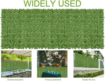 Artificial Ivy Privacy Fence Wall Screen,120x60 in in in UV-Anti Faux Greenery Backdrop Ivy Vine Leaf Hedges Fence Panels for Patio, Balcony, Garden, Backyard Indoor Outdoor Green Wall Decor
