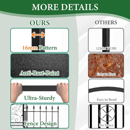 VINGLI Garden Arbor Arch, Wedding Arch Archway for Ceremony Party, Trellis for Plant Climbing, Christmas Decorations Pergola for Backyard, Lawn, Patio, Yard (Arbor with Gate and Fence)