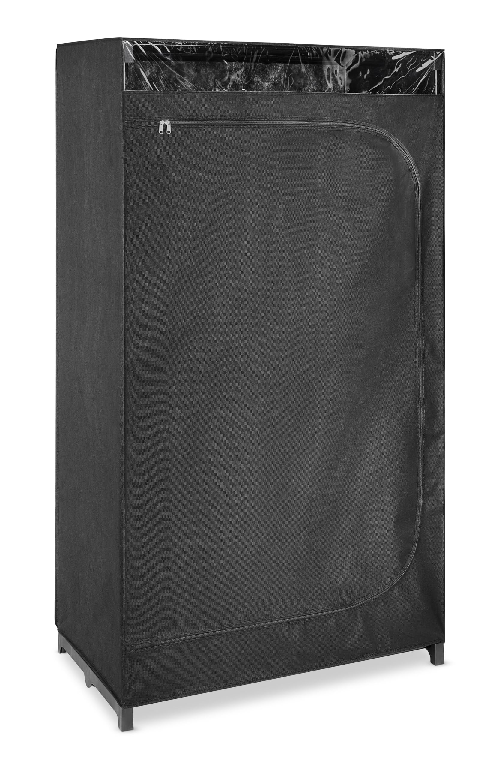 Whitmor Portable Clothes Closet - Freestanding Garment Organizer with Cover - 36 Inches Wide - Black