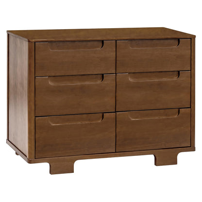 babyletto Yuzu 6-Drawer Dresser in Natural Walnut, Greenguard Gold Certified