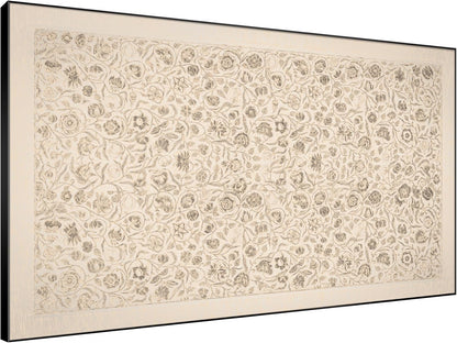 SIGNWIN 46"x72" Extra Large Framed Wall Art Vintage Botanical Sketch with Detailed Floral Pattern, Classic Nature Illustration for Home Living Room Bedroom Decor (Frame Assembly Required)