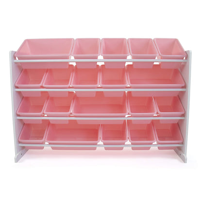 Humble Crew Kids Toy Organizer with 20 Bins, 4 Tier Storage for Playroom