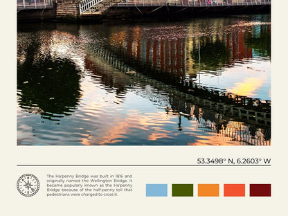 StudioUBILA Dublin Wall Art Poster, Decorative Cityscape Landscape Art Prints, Home Decor Wall Art Print for Bedroom Living Room Kitchen Decorations, Unframed