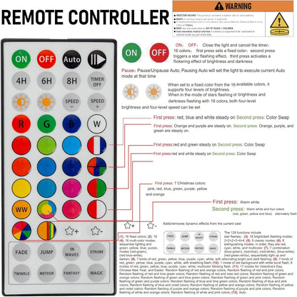 Dazzle Bright Smart Halloween String Lights, 164FT 500 LED RGB Color Changing String Lights with Remote & App Controlled, Christmas Decorations for Indoor Outdoor Holiday Xmas Tree Party Decor