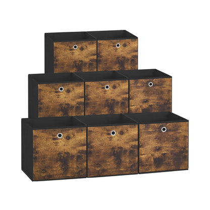 SONGMICS Storage Cubes, Set of 8, 11-Inch Foldable Closet Organizers