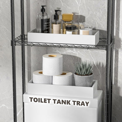 Kitchen Drawer Organizer Bins, Stackable Deep Bamboo Drawer Organizer for Silverware, Utensils, Cutlery, Flatware, Junk, Dresser, Bathroom, 15" x 6" x 2.5" (Set of 2)