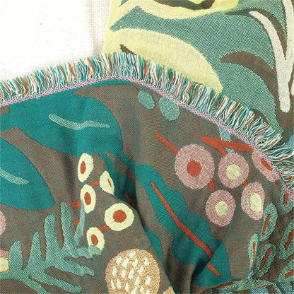 MSGKV 100% Cotton Throw Blanket for Couch Bed Sofa, Cotton Quilt Coverlet Reversible Mudcloth Throws, Soft Cozy Farmhouse Blankets 60''x 80'' Tiger Print Blanket for All Seasons