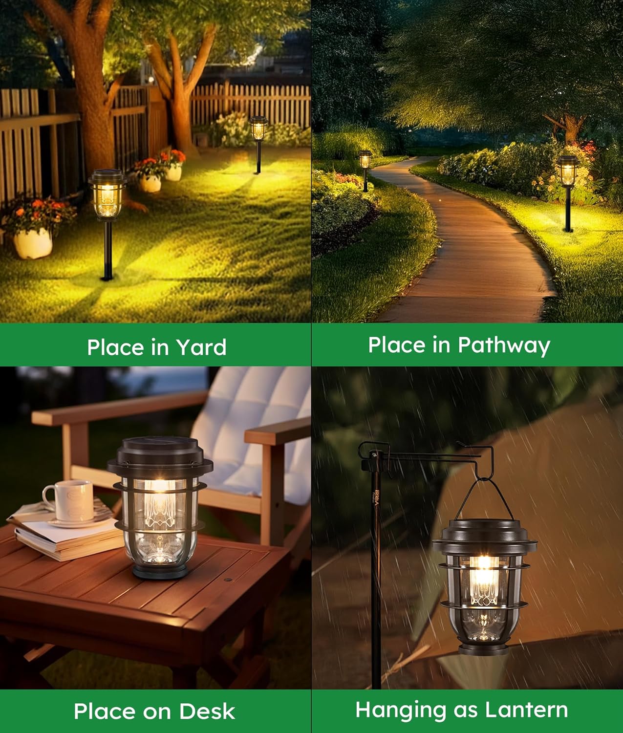 Solar Pathway Light, Bright Auto Garden Lights Decor - Durable Landscape Lighting for Lawn, Patio, Walkway, Driveway, Housewarming Gift Ideas