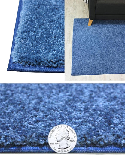 KOECKRITZ Soft and Colorful Kids Classroom Area Rugs (Passes Flammability Pill Test) Many Sizes and Bright Colors to Select from (6' x 6', Royal)