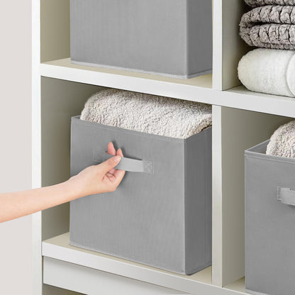 STORAGEIDEAS 11 Inch Fabric Storage Cubes, Sturdy Foldable Storage Bins, Heavy Duty Cube Organizer