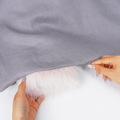 Linen Hanging Laundry Bag, Over The Door Laundry Hamper for Dirty Clothes, Drawstring Closure with Bottom Zipper, Gray