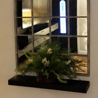 joelsantiques - 36 Inch Wooden Floating Shelves for Wall - 36x8x2 in - Made of Natural Wood - Heavy Duty Rustic Wall Shelves for Bedroom - Perfect for Living Room, Kitchen - Black