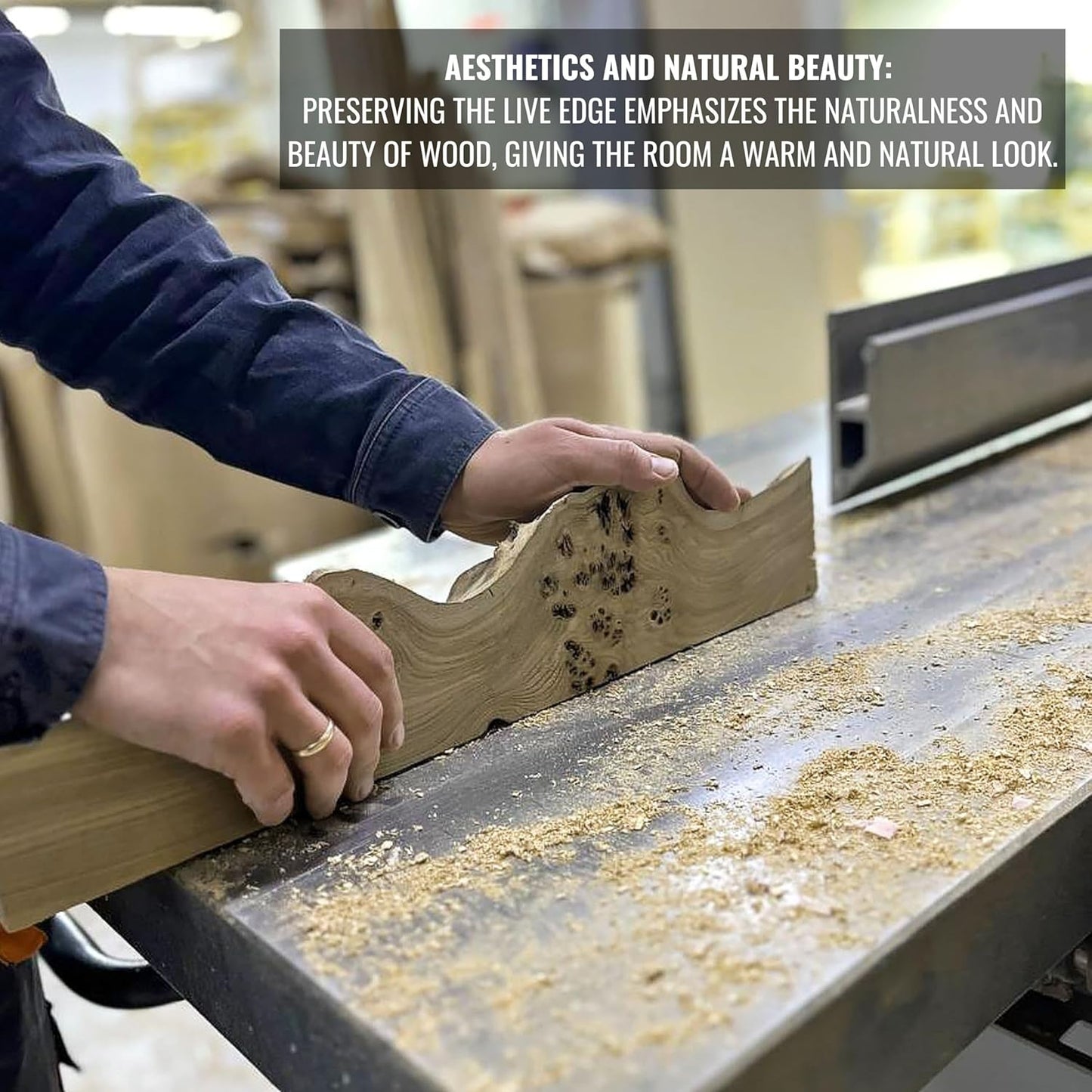 RWA Unique Live Edge Floating Shelf for Wall - Stylish Hanging Shelves for Room Wall Bedroom Bathroom Office Decor, Epoxy and Wood Wall Shelf Plank - Elegant Wall Mounted Shelves (platinum, 24x7")