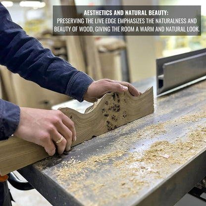 RWA Unique Floating Shelves for Wall Decor - Epoxy & Wood Wall Shelf Plank, Stylish Shelves for Room Wall Living Room Bedroom Office Organization - Elegant Wall Mounted Shelves Design (Small, blue)