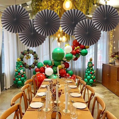 BARTHEW Coffee Party Decorations,Coffee Birthday Decorations,Party Events Accessories,Coffee Themed Party,Friends Party16in Hanging Paper Fans 30 Color DIY Set(Coffee))