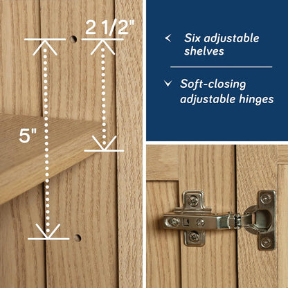 Sauder Miscellaneous Storage Cabinet, Harmony Ash Finish