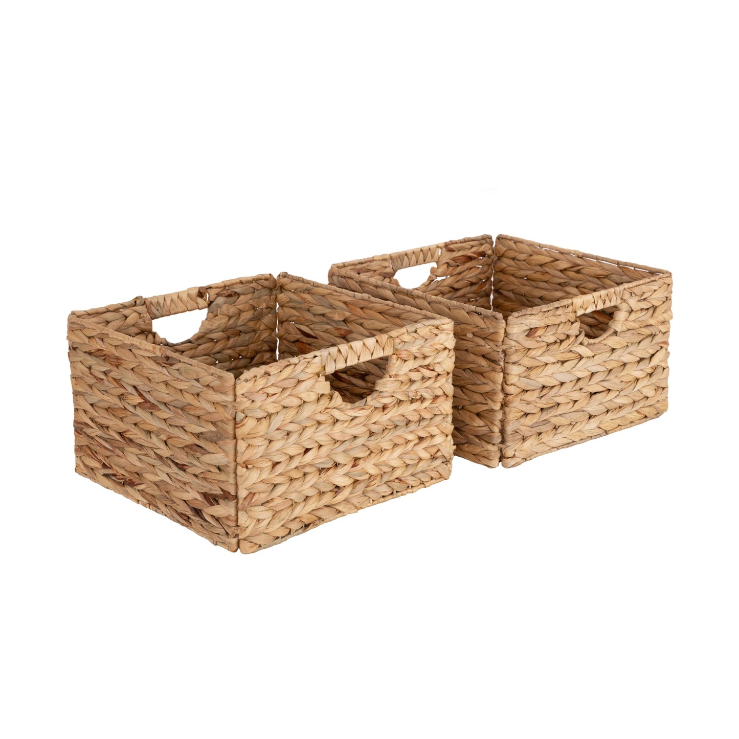 Seville Classics Premium Natural Handwoven Portable Laundry Bin Basket with Carrying Handles