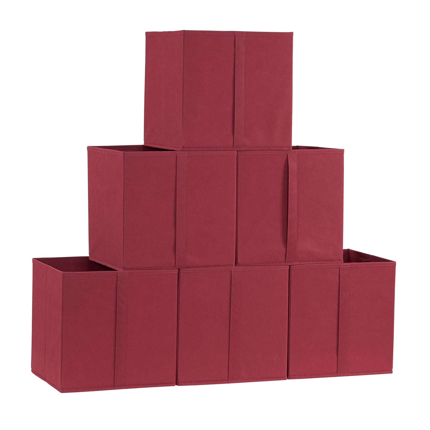 Household Essentials 332-1 Foldable Fabric Storage Bins | Set of 6 Cubby Cubes with Vertical
