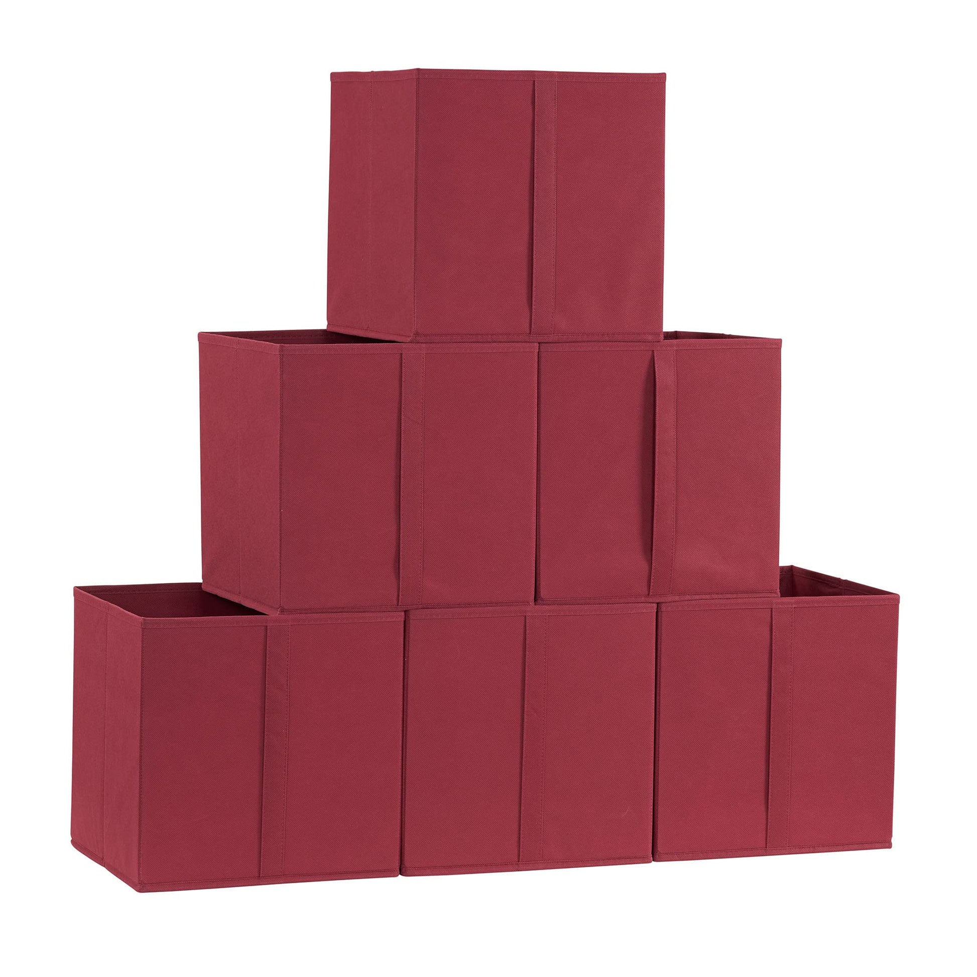 Household Essentials 332-1 Foldable Fabric Storage Bins | Set of 6 Cubby Cubes with Vertical