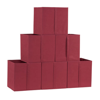 Household Essentials 332-1 Foldable Fabric Storage Bins | Set of 6 Cubby Cubes with Vertical