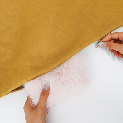 Linen Hanging Laundry Bag, Over The Door Laundry Hamper for Dirty Clothes, Drawstring Closure with Bottom Zipper, Turmeric