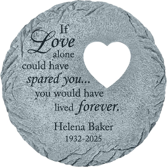 Let's Make Memories Personalized Memorial Stone - Sympathy Garden Marker - Durable