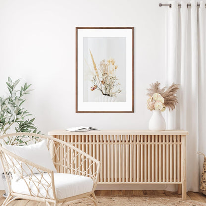 20x30 Poster Frame Natural Solid Walnut Photo Frames with 16x24 Removable Mat Wall Hanging Large Handcrafted Frame with HD Plexiglass Wall and Tabletop Display Large Picture Frame