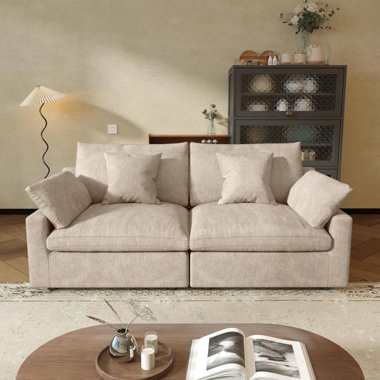 JACH Sectional Couches for Living Room, Cloud Sectional Couch with Deep Seat, Down Filled Modular