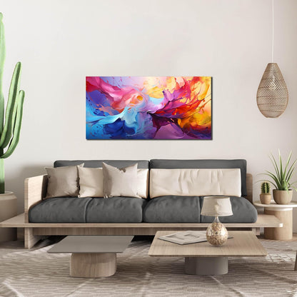 GUGIKA Abstract Wall Art for Living Room, Colorful Canvas Wall-Art for Bedroom, Print Paintings, Size 20x40 Inches