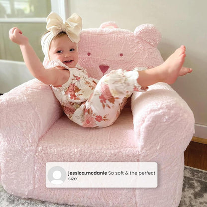 Delta Children babyGap Sherpa Bear Chair - Greenguard Gold Certified, Powder Blue