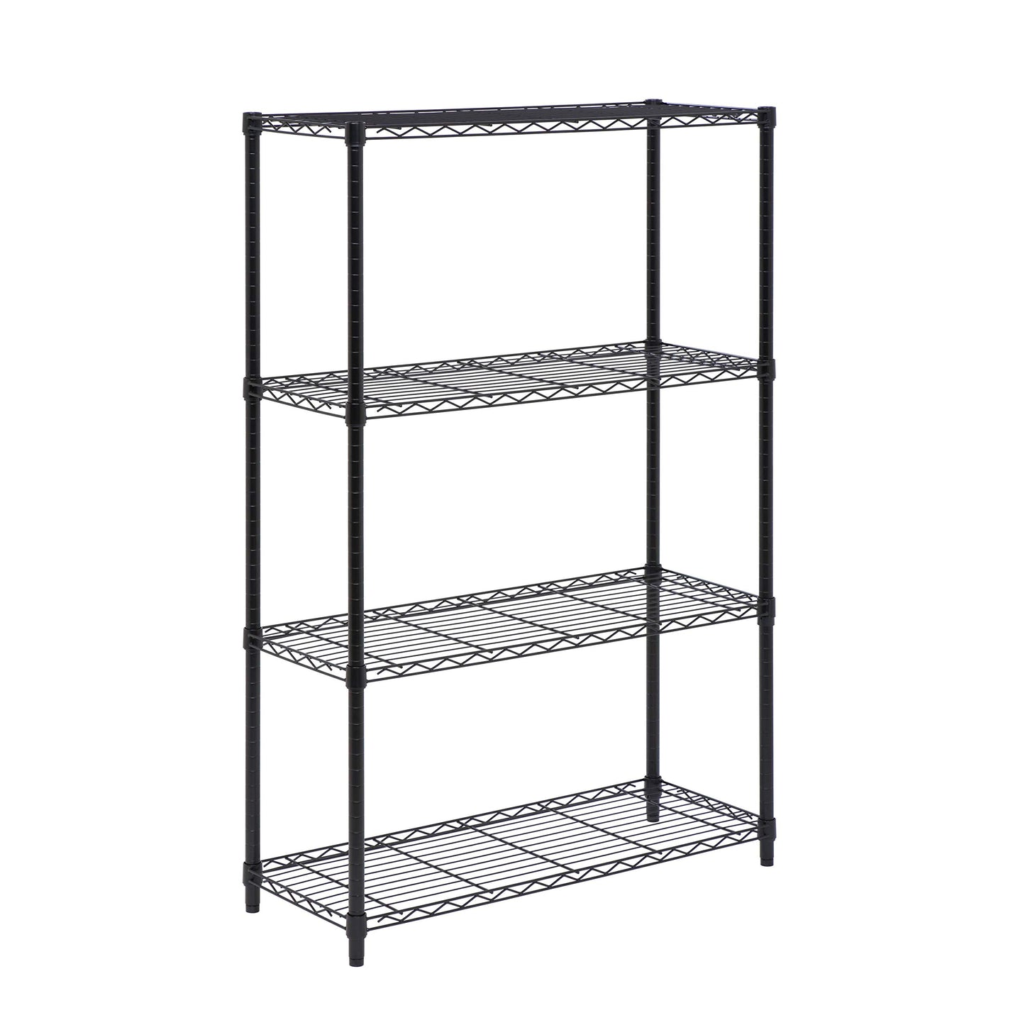 Honey-Can-Do 4-Tier Heavy Duty Adjustable Shelving Unit, 250-lb Per Shelf Metal Storage Rack, Wire