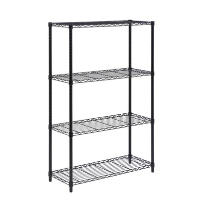 Honey-Can-Do 4-Tier Heavy Duty Adjustable Shelving Unit, 250-lb Per Shelf Metal Storage Rack, Wire