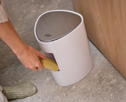 Joseph Joseph EasyStore 5L Steel Pedal Trash Can with Liner Storage Pocket, Soft-Close Lid