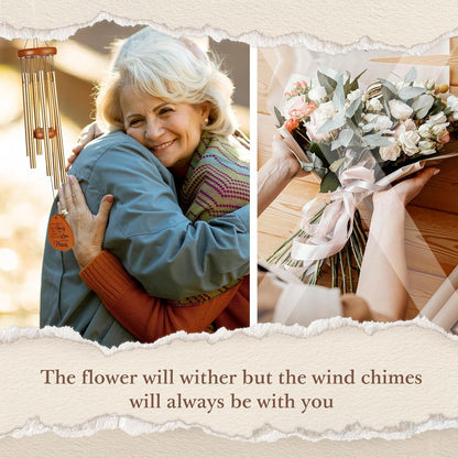 60th Wedding Anniversary Wind Chime, Happy 60th Anniversary Romantic Gifts for Couple, Parents, Wife, Husband, Friends, Diamond Wedding Anniversary's Keepsake Gifts Ideas