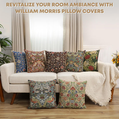 Charlotte Home Furnishings Throw Pillow Covers 16x16 in, Red Dragon Decorative Couch Pillow Covers, Boho Decor European Tapestry Cushion Cases, Living Room Cozy Home Decor, Jacquard Woven Soft Cotton