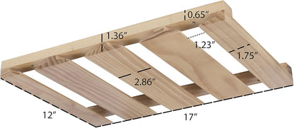 Rustic State Eze 4 Sectional Under Cabinet Mount Wood Stemware Rack Hanging Shelf Glassware Holder Bar Organizer with up to 12 Wine Glass Storage 12 Inch Deep Natural