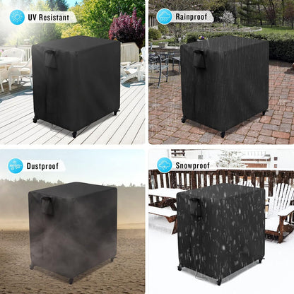 Kingling Outdoor Table Cover for Patio Cart Table, Waterproof Outdoor Grill Prep Table Cover Prep Cart Table Cover - 32" L x 27" W x 30" H
