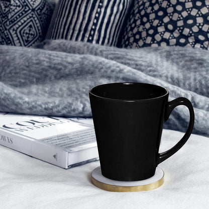 DISCOUNT PROMOS Glossy Ceramic Latte Coffee Mug 12 oz. Set of 10, Bulk Pack - Perfect for Tea, Espresso, Cappuccino, Hot Cocoa - Black
