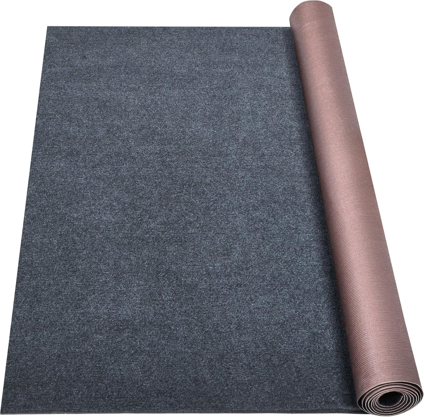Marine Carpet,6 FT x 14 FT Dark Gray Indoor Outdoor Carpet 0.2" Thick Boat Carpet with Water-Proof TPE Backing, Non-Slide Outdoor Marine Carpet Roll for Home, Patio, Porch, Deck