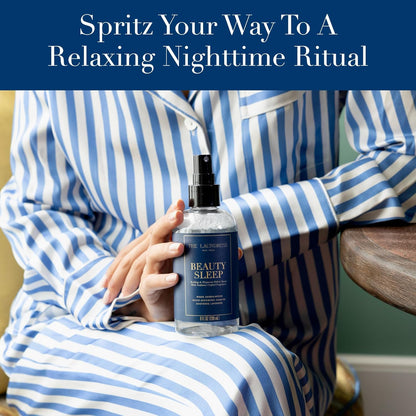 The Laundress Beauty Sleep Fabric Spray, Wrinkle Release Spray, Pillow Spray, Fabric Refresher, Upholstery and Linen Spray, Tranquil Comforting Inspired Scent, 8 Fl Oz