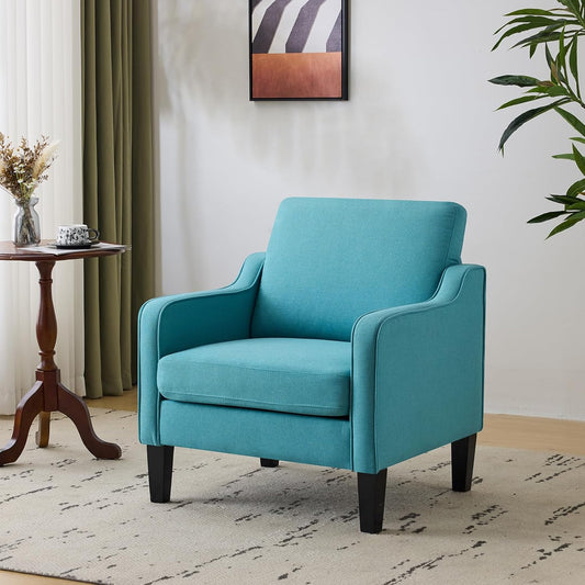 VINGLI Accent Chairs for Living Room Mid Century Modern Chair Sofa Chair Upholstered Arm Chair with
