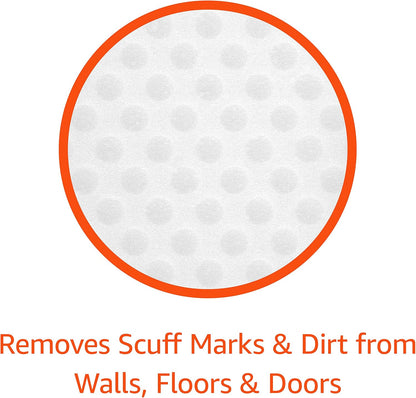 Amazon Basics Extra Durable Eraser, Cleaning Sponges, Removes Scruff Marks and Dirt from Any Surface (2 Packs of 7)
