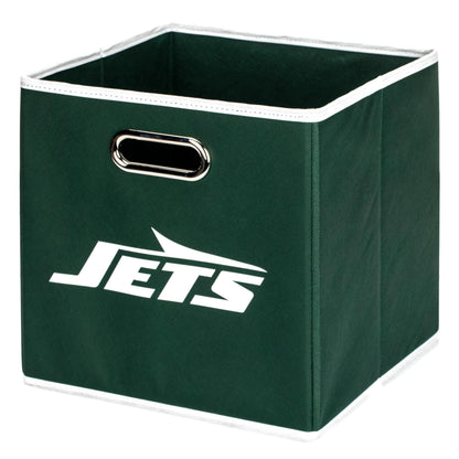 Franklin Sports NFL New York Jets Collapsible Storage Bin - 11"x11"