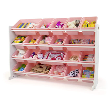 Humble Crew Kids Toy Organizer with 20 Bins, 4 Tier Storage for Playroom