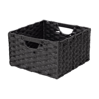 Seville Classics Premium Handwoven Portable Laundry Bin Basket with Carrying Handles, Household